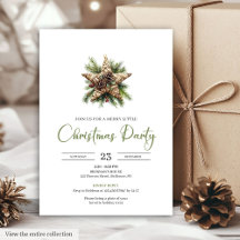 Classic Bohemian Neutral Botanical Holiday Dinner