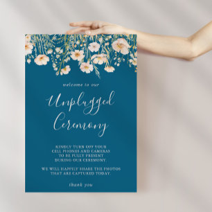 Classic Boho  Wildblome Unplugged Ceremony Poster