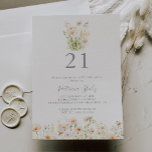 Classic Boho  Wildblomma 21:a födelsedagen Party Inbjudningar<br><div class="desc">Den här klassiska inbjudan till  vildblomma på 21:a födelsedag är perfekt för en modern händelse. I designen visas snygga och elegant vattenfärgs,  rosa,  multifärgad,  vilda blommor som är snyggt placerade i attraktiva buketter.</div>