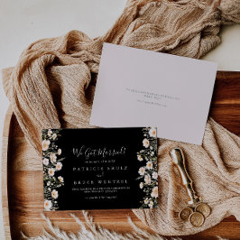 Classic Boho  Wildblomsvart Elopement Meddelande