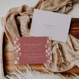 Classic Boho  WildBlor Elopement Meddelande