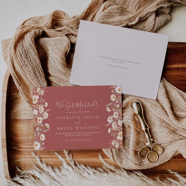Classic Boho  WildBlor Elopement Meddelande (Skapare uppladdad)