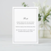Classic Border Black and White Timeless Wedding