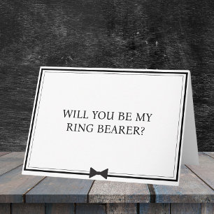 Classic Bowtie Minimalist Ring Bearer Frieri Kort