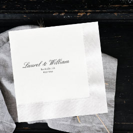 Classic Bride and Groom Bröllop Napkins Pappersservett