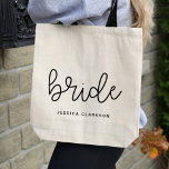 Classic Bride Tote Bag Tygkasse<br><div class="desc">Det här är en klassisk men vacker väska som skulle ge en perfekt gåva!</div>
