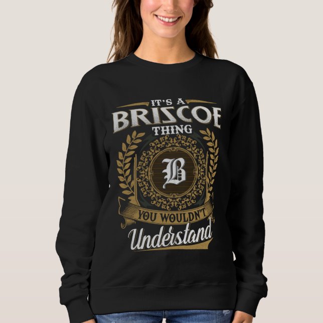 Classic BRISCOE Family Vintage T Shirt (Framsida)