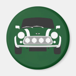 Classic British Tävla Grönt Mini Car Magnet