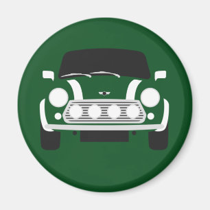 Classic British Tävla Grönt Mini Car Magnet