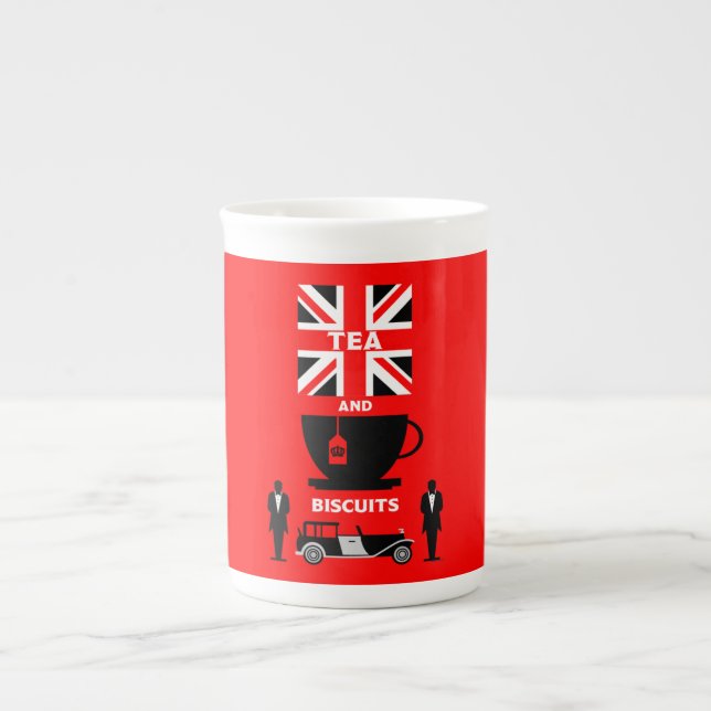 Classic British Tea Drinkers Benporslin Mugg (Framsidan)