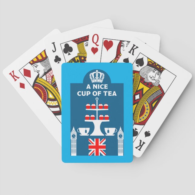Classic British Tea Drinkers Casinokort (Baksidan)