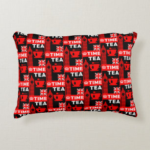 Classic British Tea Drinkers Cushion Prydnadskudde