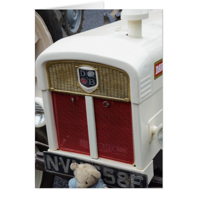 Classic British Tractor Hälsningskort (Framsidan)