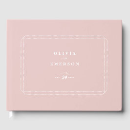 Classic Bröllop Guestbook rosa Gästböcker