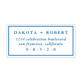 Classic Bröllop Returadress Självfärgande Stämpel