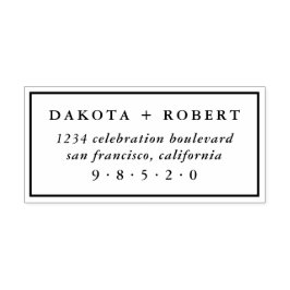 Classic Bröllop Returadress Stämpel