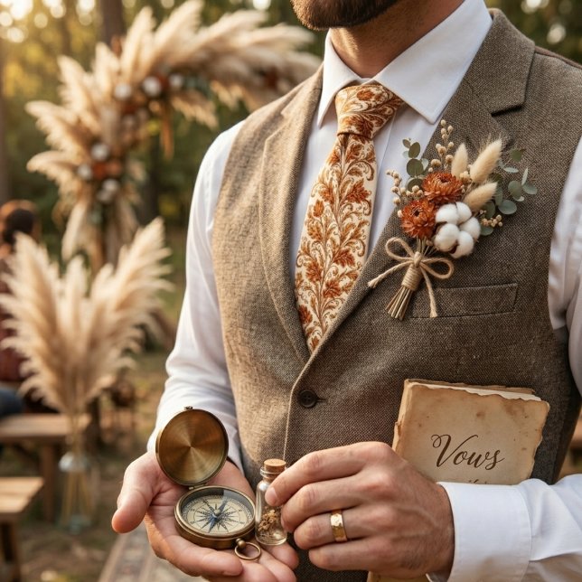 Classic Brown Damask Leaf Slips (Skapare uppladdad)