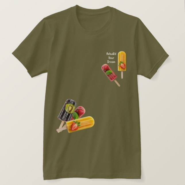 Classic Brown Ice Cream T-Shirt (Design framsida)