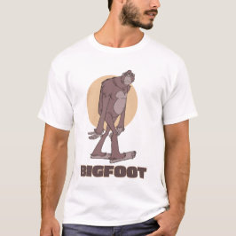 Classic Brown på Orange Grumpy Bigfoot Walking T Shirt