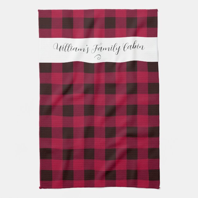 Classic Buffalo Check Family Cabin Kökshandduk (Vertikal)