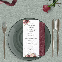 Classic Burgundy  Ro & Peony Meny