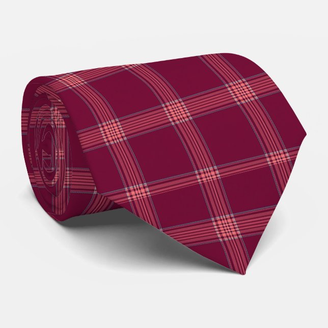 Classic Burgundy Tartan Plaid Gift Slips (Rullad)