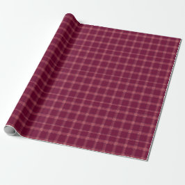 Classic Burgundy Tartan Play Gift Presentpapper