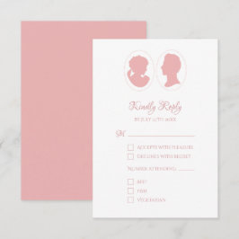 Classic Cameo ReEmergency Rosa Bröllop OSA Kort