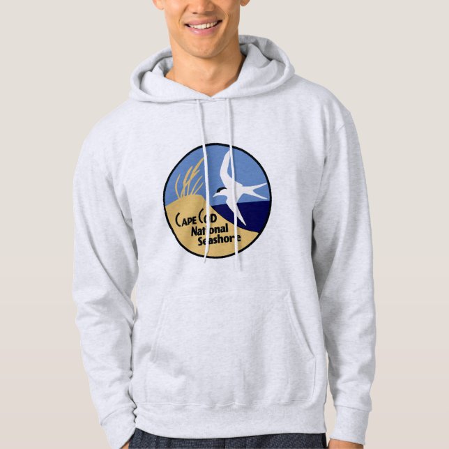 Classic Cape Cod National Seashore Hoodie (Framsida)