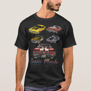 Classic Car American Muscle Cars Novelty T- Shirt T Shirt