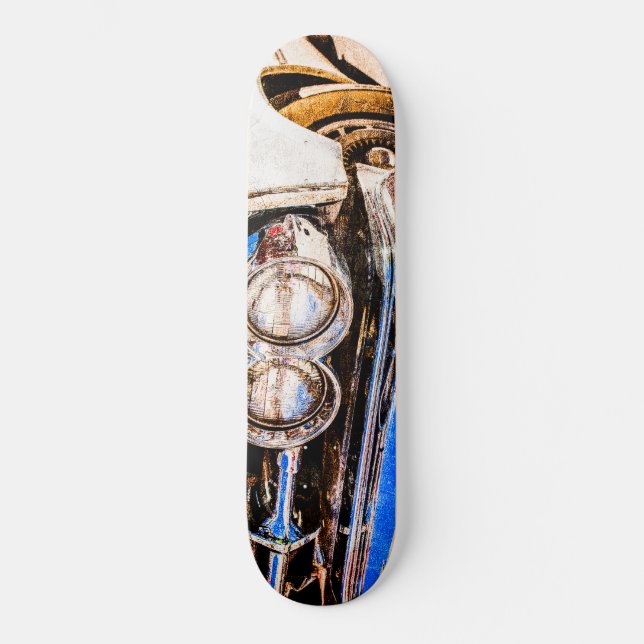 Classic Car Beauty Old School Skateboard Bräda 18 Cm (Framsida)