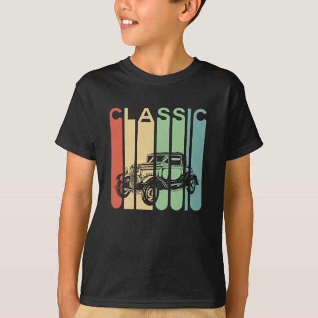 Classic Car Boy T Shirt (Framsida)