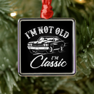 Classic Car Chevelle Julgransprydnad Metall