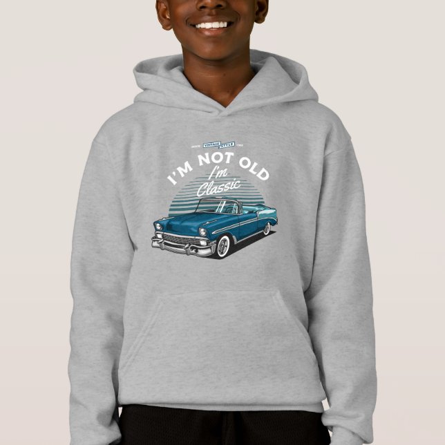 CLASSIC CAR CHEVY BEL LUFT KONVERTIBLE 1956 T SHIRT (Framsida)