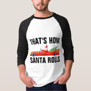 CLASSIC CAR COOLA SANTA CHRISTMAS T-Shirts