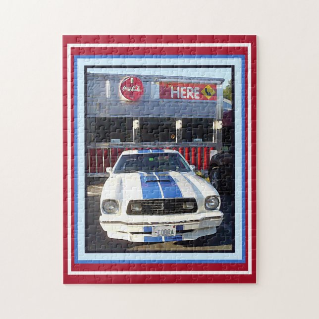 Classic Car Cruise Natt i Middag Pussel (Vertikal)