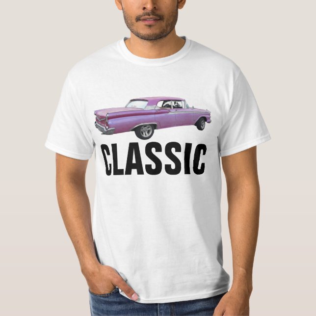 CLASSIC CAR-födelsedag T-Shirts (Framsida)