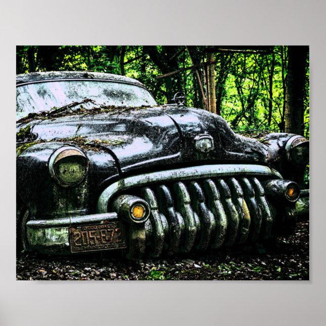 Classic Car Graveyard | Buick Roadmaster Poster (Framsidan)