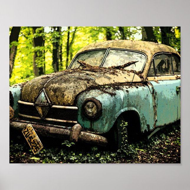 Classic Car Graveyard | Hansa Borg Ward Poster (Framsidan)
