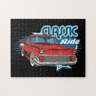 Classic Car Jigszle Puzzle Pussel