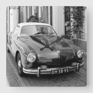 Classic car Karmann Ghia Fyrkantig Klocka