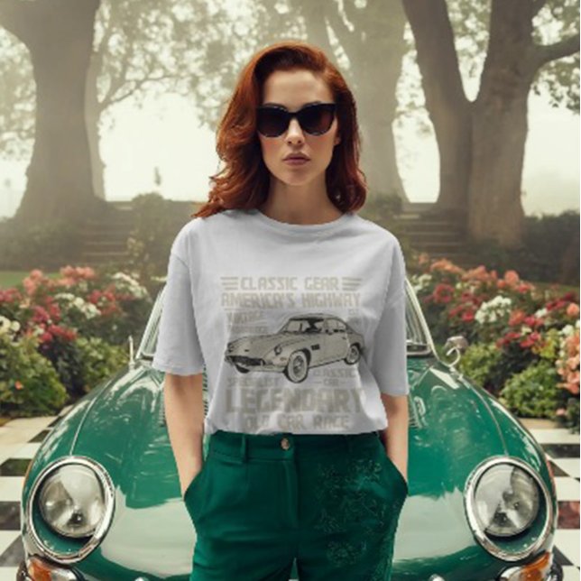 Classic Car Lovers T-Shirt | Legendary Old Car (Skapare uppladdad)