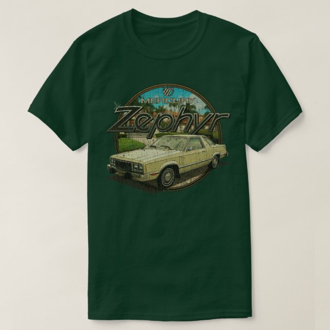Classic Car Mercury Zephyr Z-7 1978 T Shirt (Design framsida)