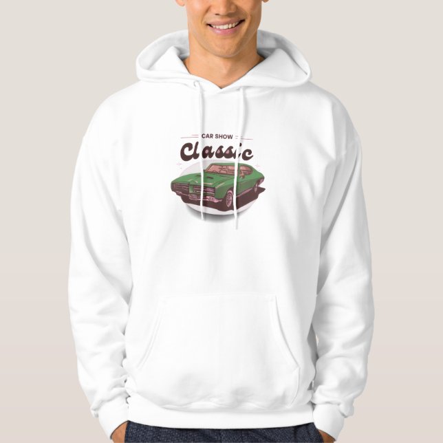 Classic Car Show  Hoodie (Framsida)