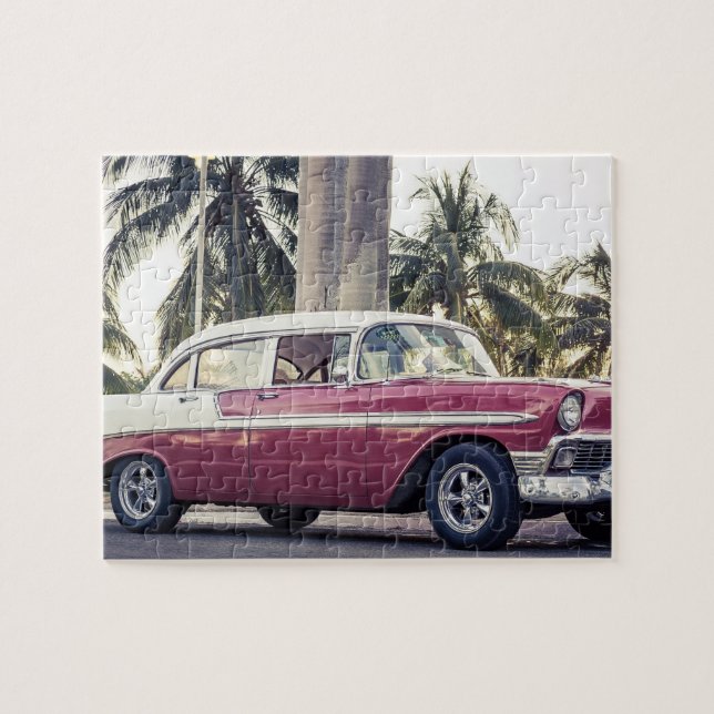 CLASSIC CAR TROPICAL JIGSAW PUZZLE PUSSEL (Horisontell)