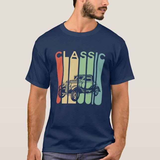 "Classic Car Vibes – Retro & Stylish" T Shirt (Framsida)