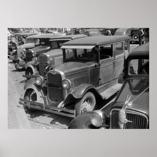 Classic Cars Greensboro, Georgia 1940-talet Poster (Framsidan)