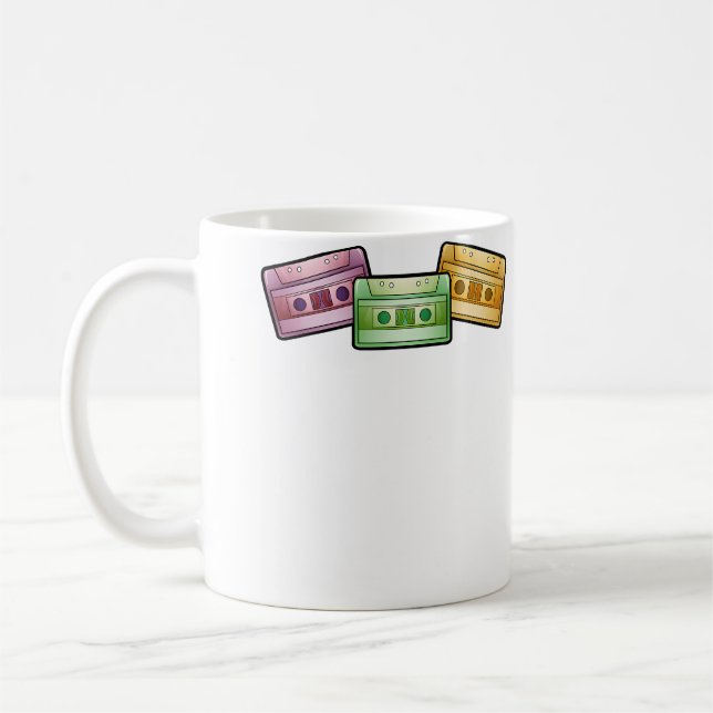 Classic Cassette Tapes For Playing Music 90S Kaffemugg (Vänster)