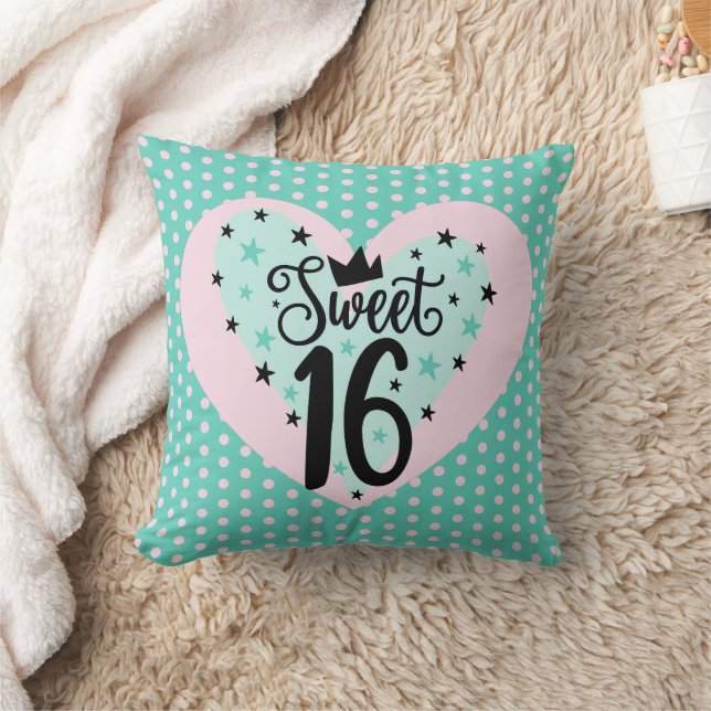 Classic Charm! Sweet 16 Gift Throw Pillow Kudde (Filt)