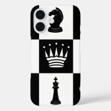 Classic Chess Delar iPhone 16 Fodral